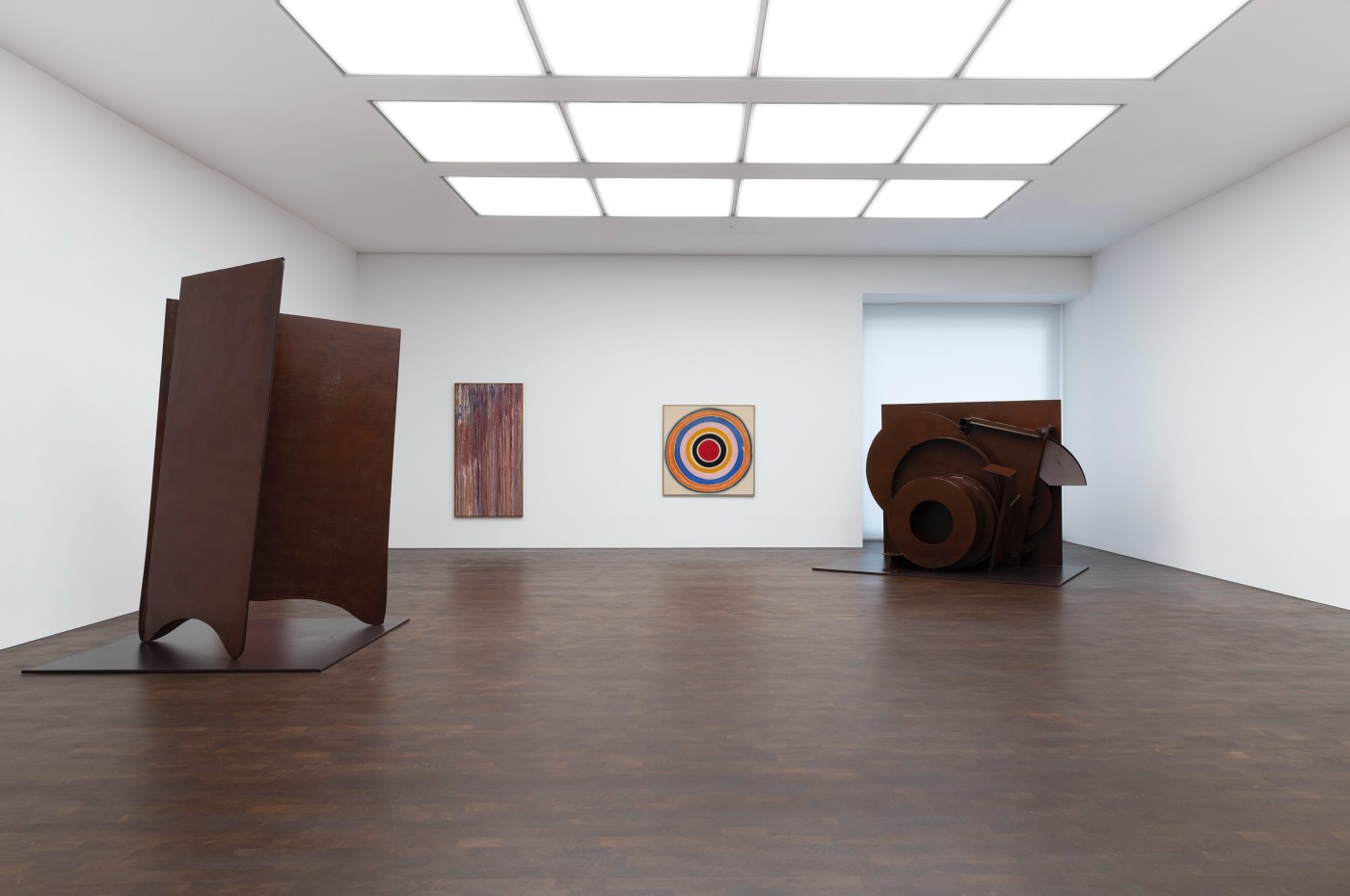 Installation image for Caro and North American Painters, at Gagosian
