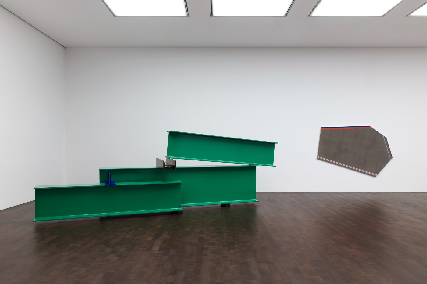 Installation image for Caro and North American Painters, at Gagosian