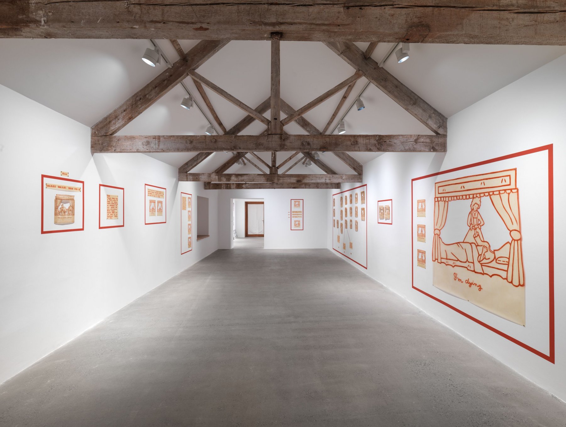 Installation image for Ida Applebroog. Right Up To Now 1969 – 2021, at Hauser & Wirth