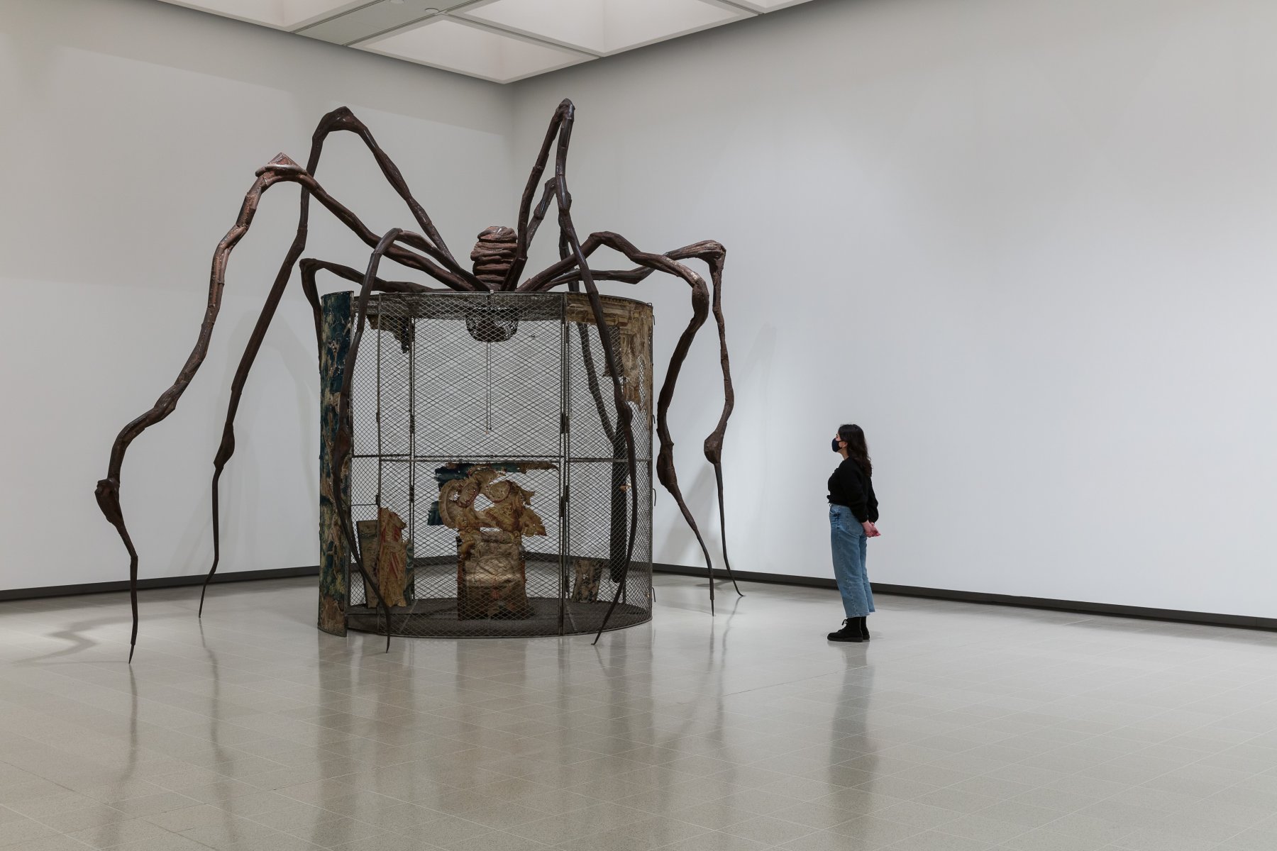 Installation image for Louise Bourgeois: The Woven Child, at Hayward Gallery