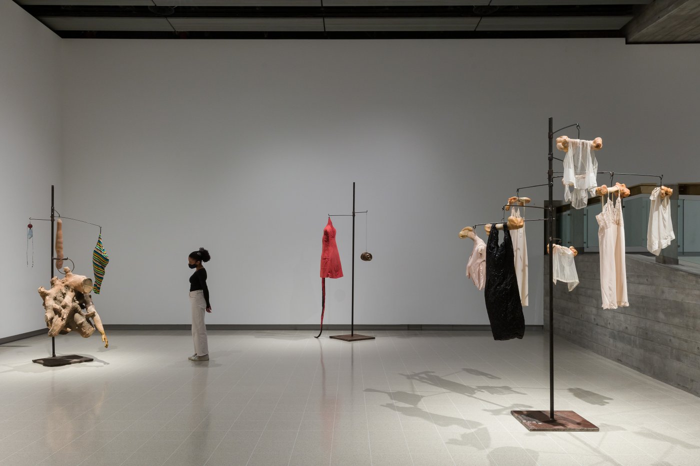 Installation image for Louise Bourgeois: The Woven Child, at Hayward Gallery