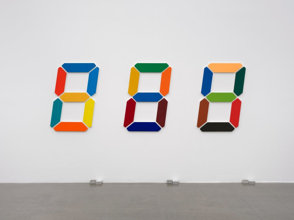 Tatsuo Miyajima, Painting of Change – 022, 2021
