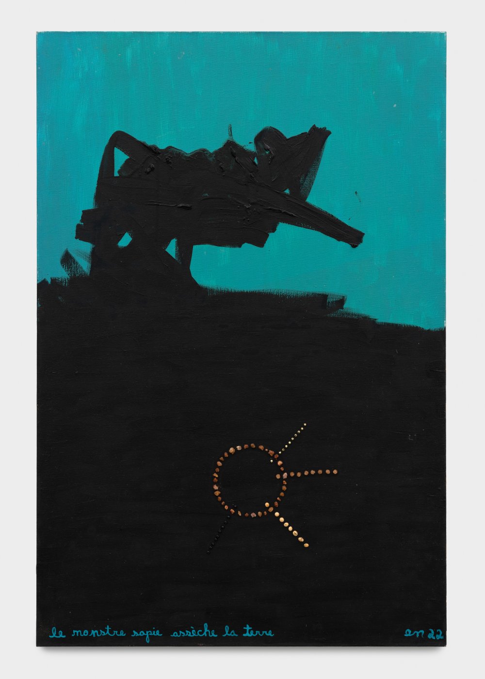 Ernesto Neto, Le monster sapie assèche la terre (The sapiens monster dries the earth) [Da Série Toneladas e Cifrões A caverna contemporânea], 2022