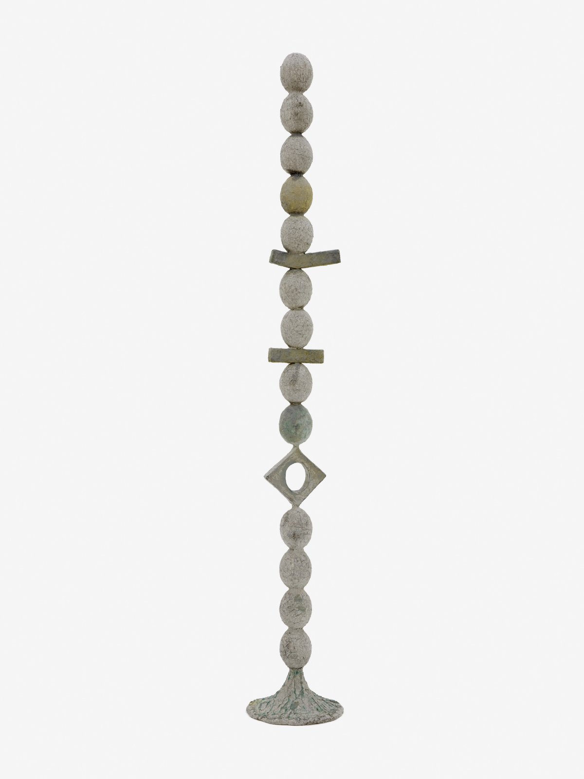 Erika Verzutti, Egg Tower with Brazil, 2021