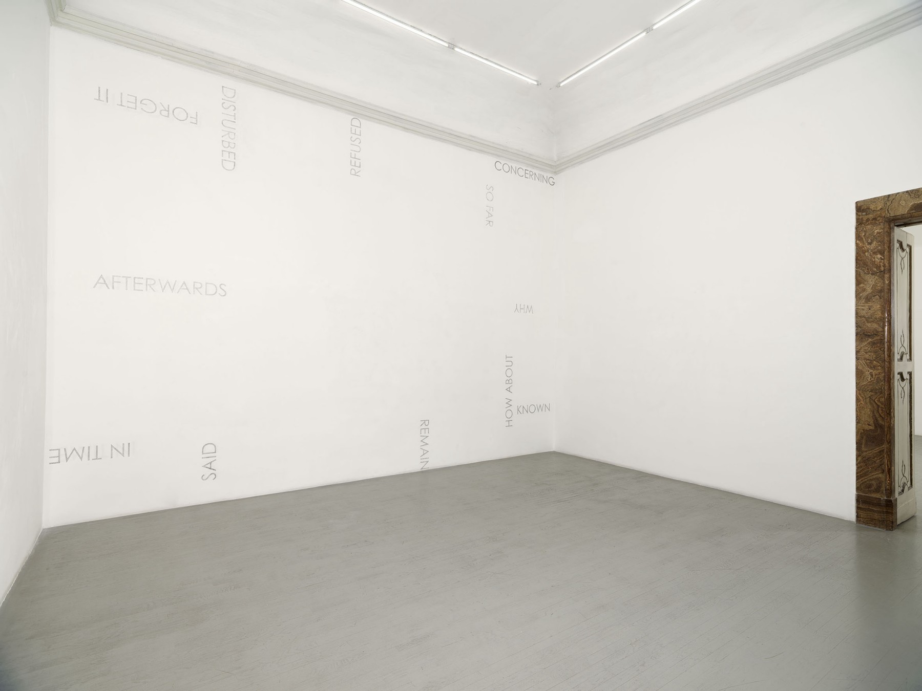 Image for Robert Barry: Early works, at Alfonso Artiaco