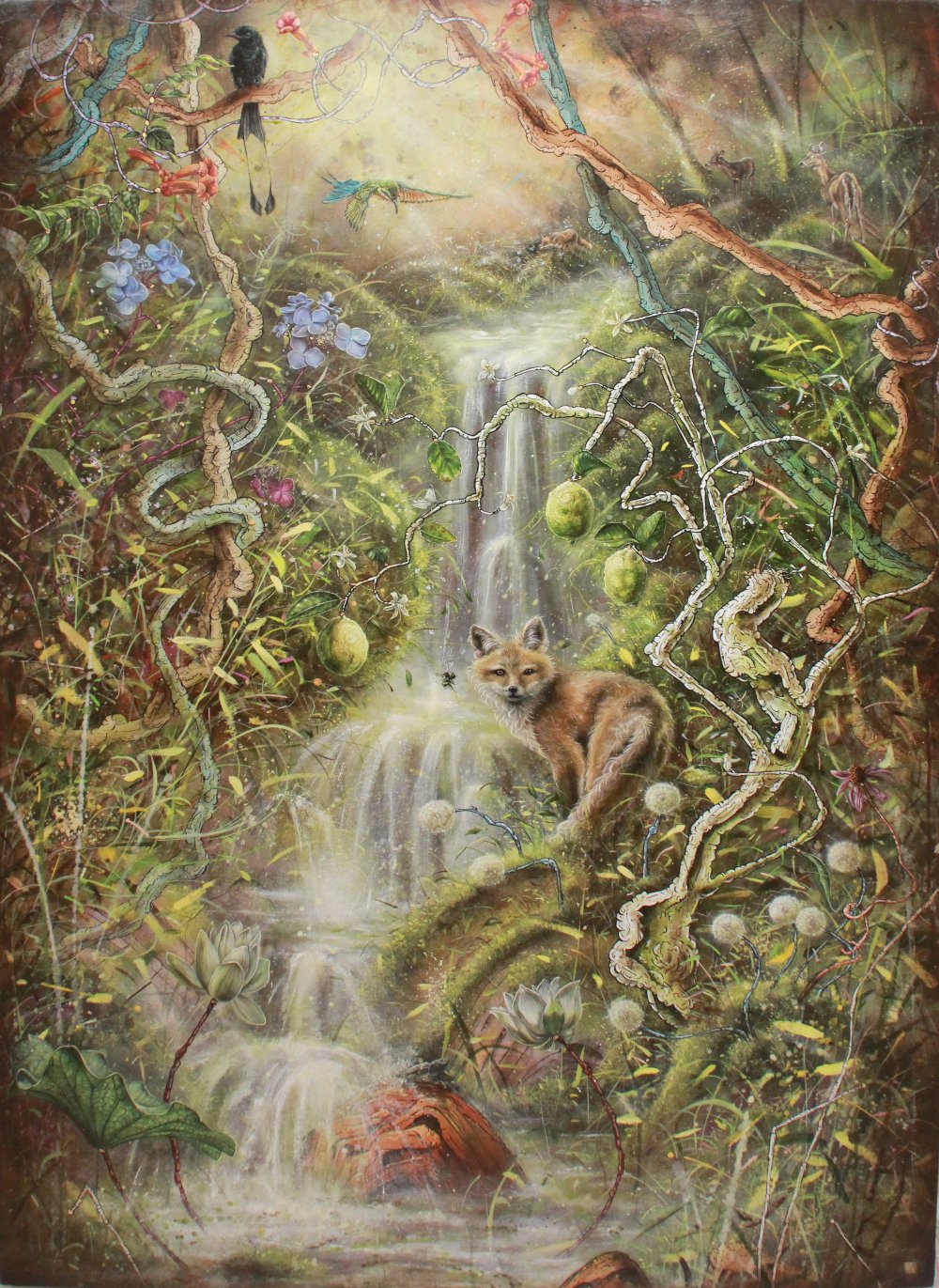 Nathaniel Aric Galka, walking through a constellation of a golden sunset..., 2022