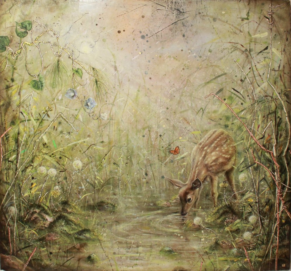 Nathaniel Aric Galka, with my mother's watchful eye..., 2020