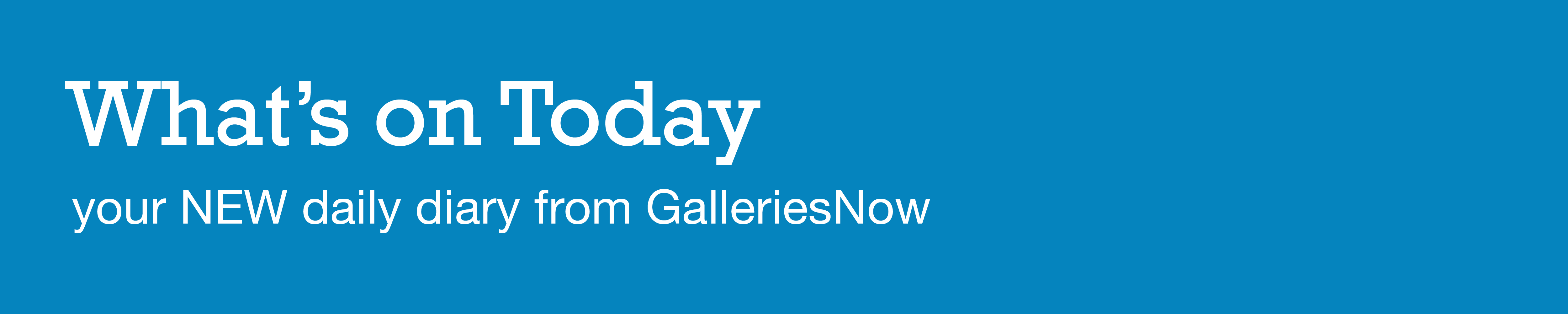 your daily diary of what’s going on