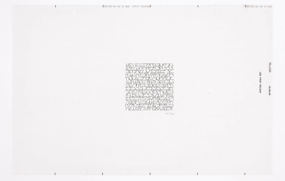 Vera Molnar, Untitled (MV526), 1975