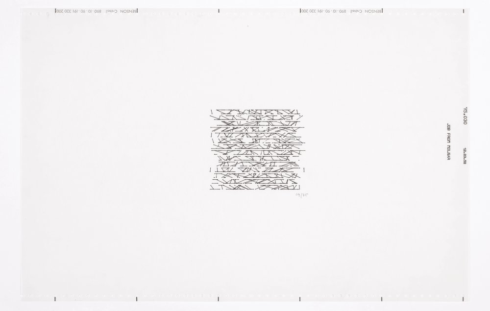 Vera Molnar, Untitled (MV527), 1975