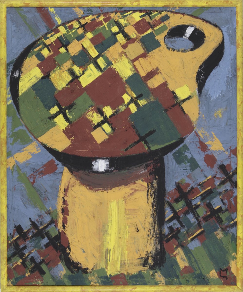 Markus Lüpertz, Palette - dithyrambisch I (Palette – dithyrambic I), 1973