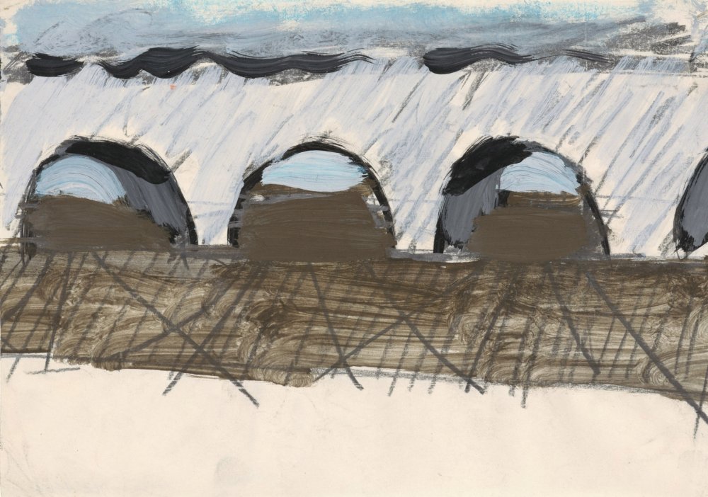 Markus Lüpertz, Untitled (Tunnel), ca. 1969