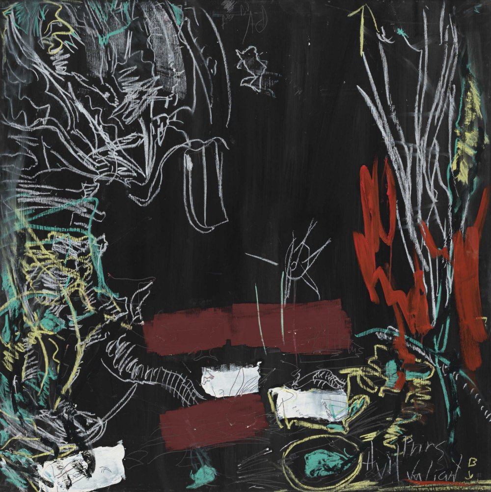 Per Kirkeby, Untitled, 2014 Mixed media on masonite 48 x 48 inches 122 x 122 cm