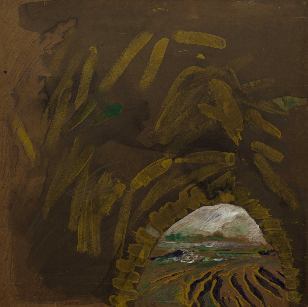 Per Kirkeby, Dunkle Höhle (the Dream about Uxmal and the Unknown Grottos of Yucatan) [Dark Cave (the Dream about Uxmal and the Unknown Grottos of Yucatan)], 1967