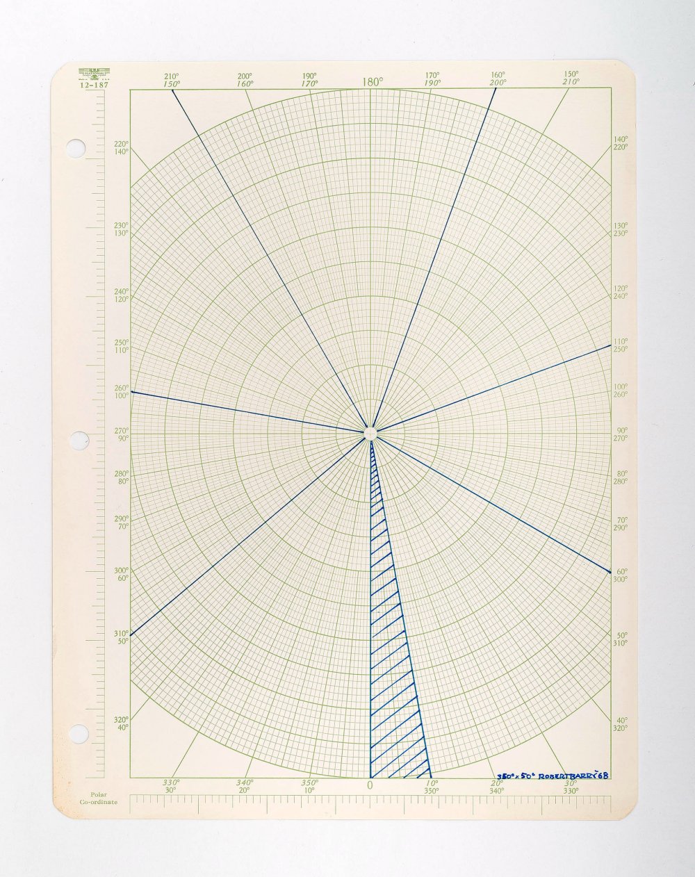 Robert Barry, 350° x 50°, 1968