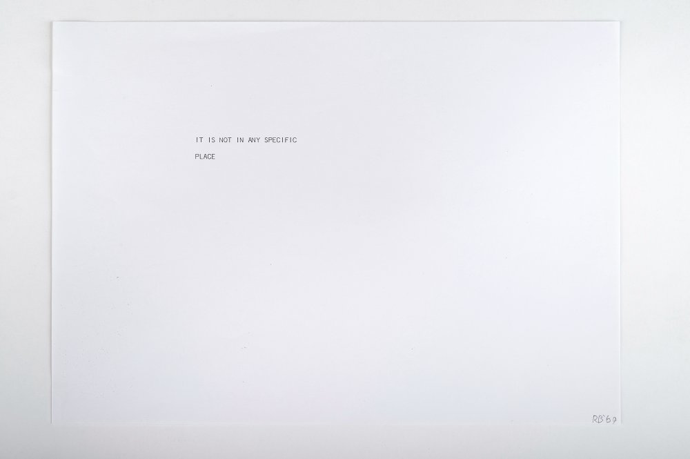 Robert Barry, Untitled, 1969
