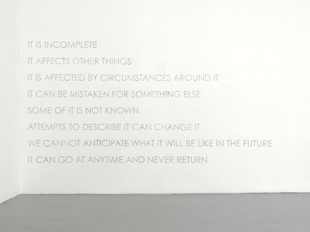 Robert Barry, IT IS…, 1970