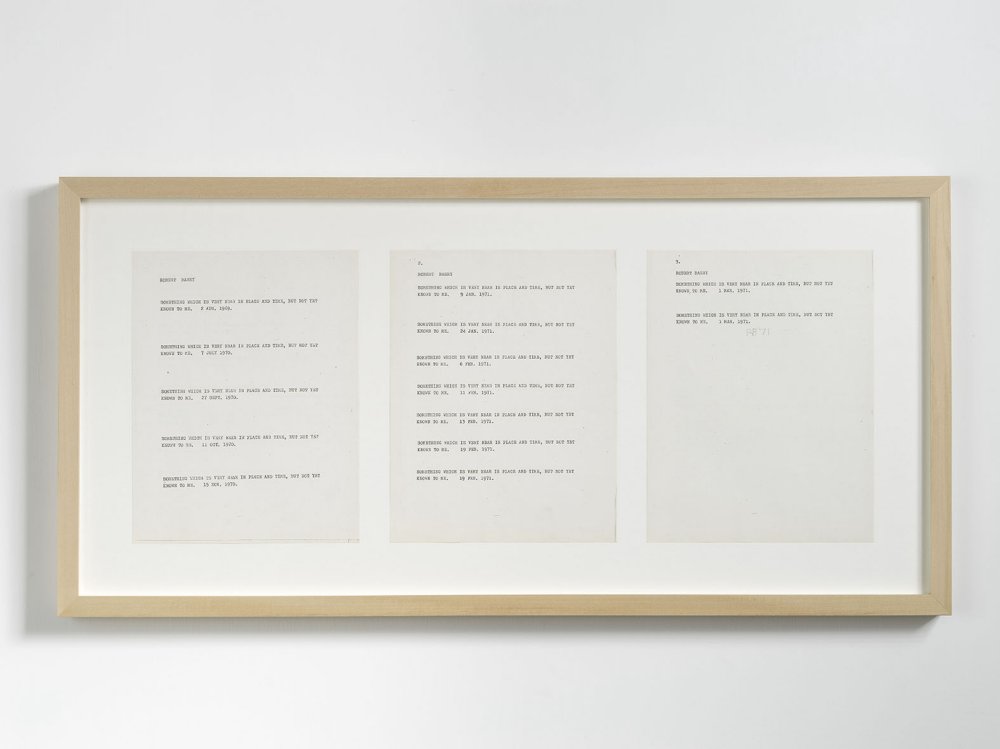 Robert Barry, Untitled, 1971