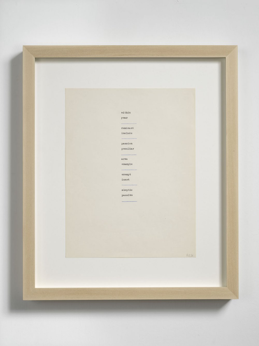 Robert Barry, Untilted, 1974