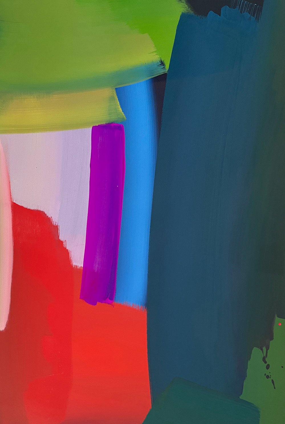 Ptolemy Mann, Gammel Dok Painting (Fuchsia Centre)