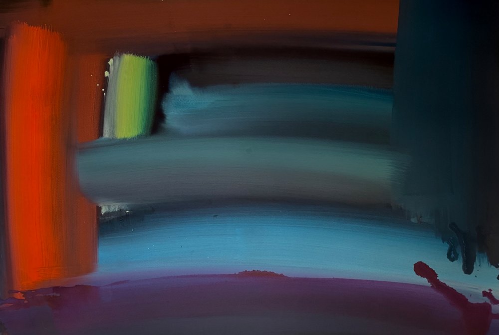 Ptolemy Mann, Sussex Landscape (Teal Dusk)
