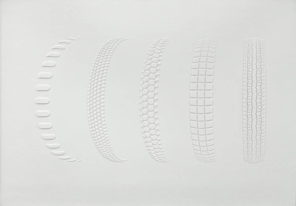 Richard Hamilton, Five Tyres Remoulded (portfolio)​, 1971