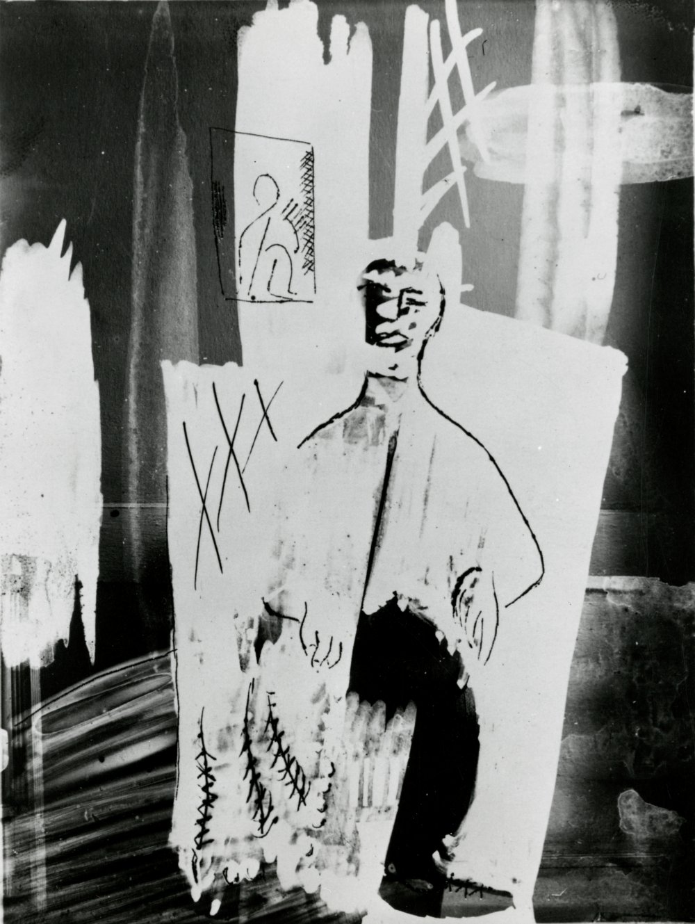 Hans Hartung, Homme assis négatif, 1932