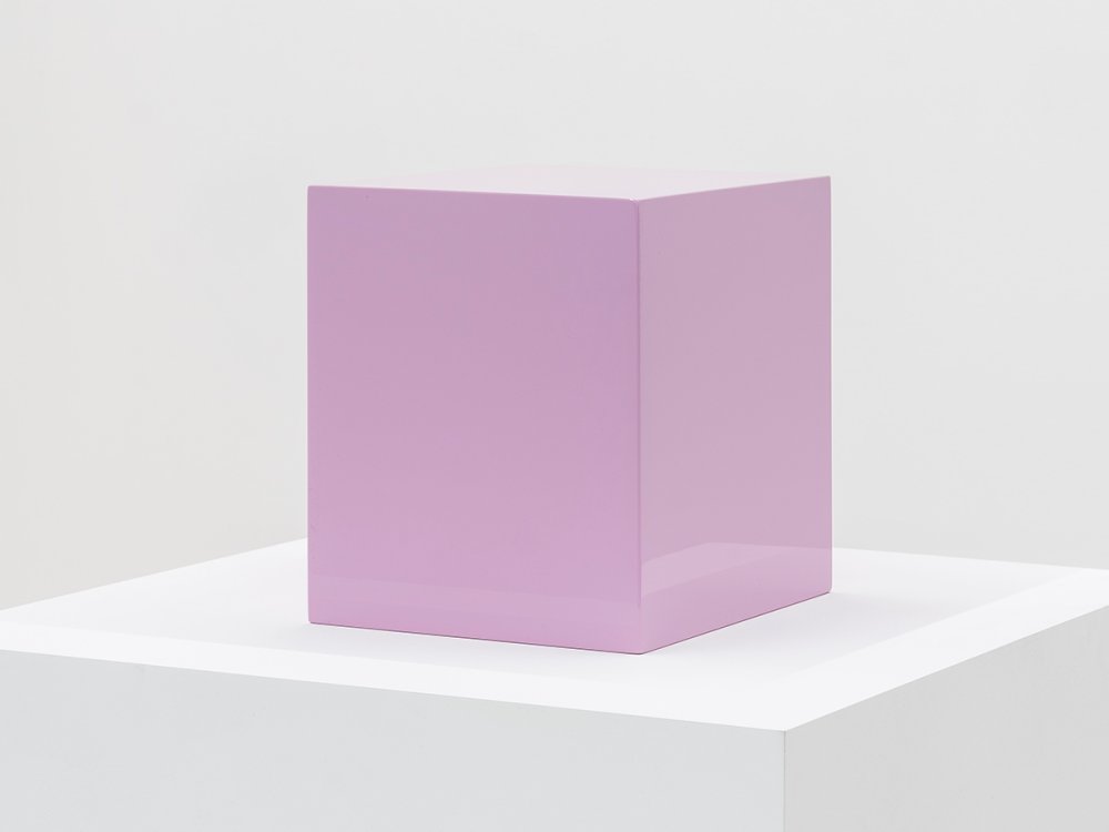 John McCracken, Untitled (Lavender Cube), 1969