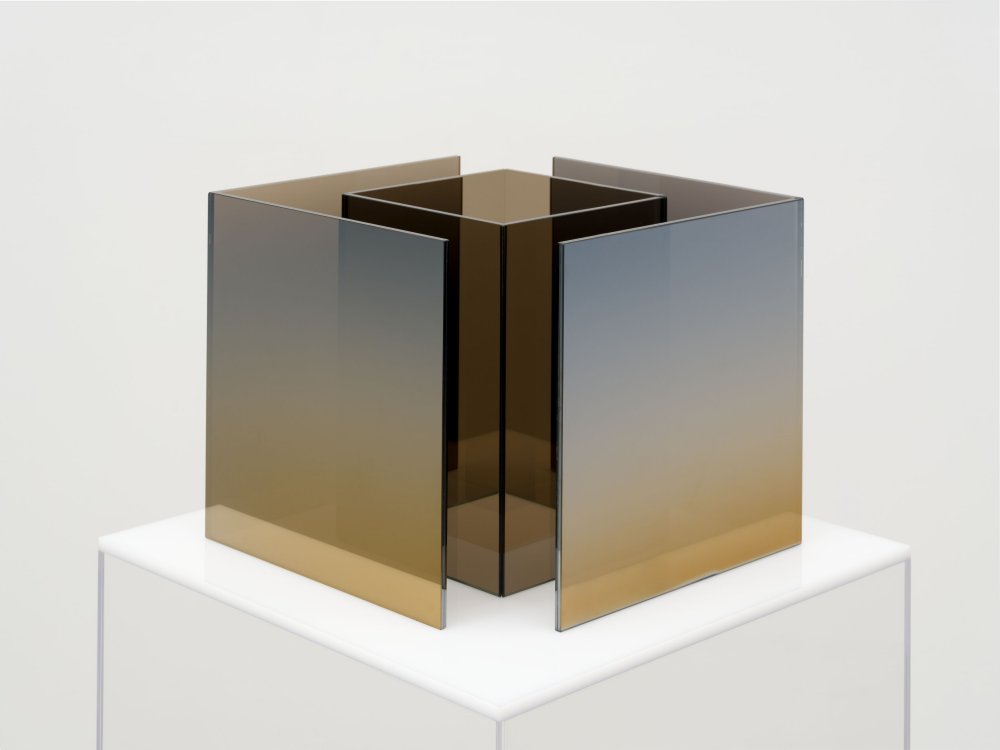 Larry Bell, Deconstructed Cube SS, 2021