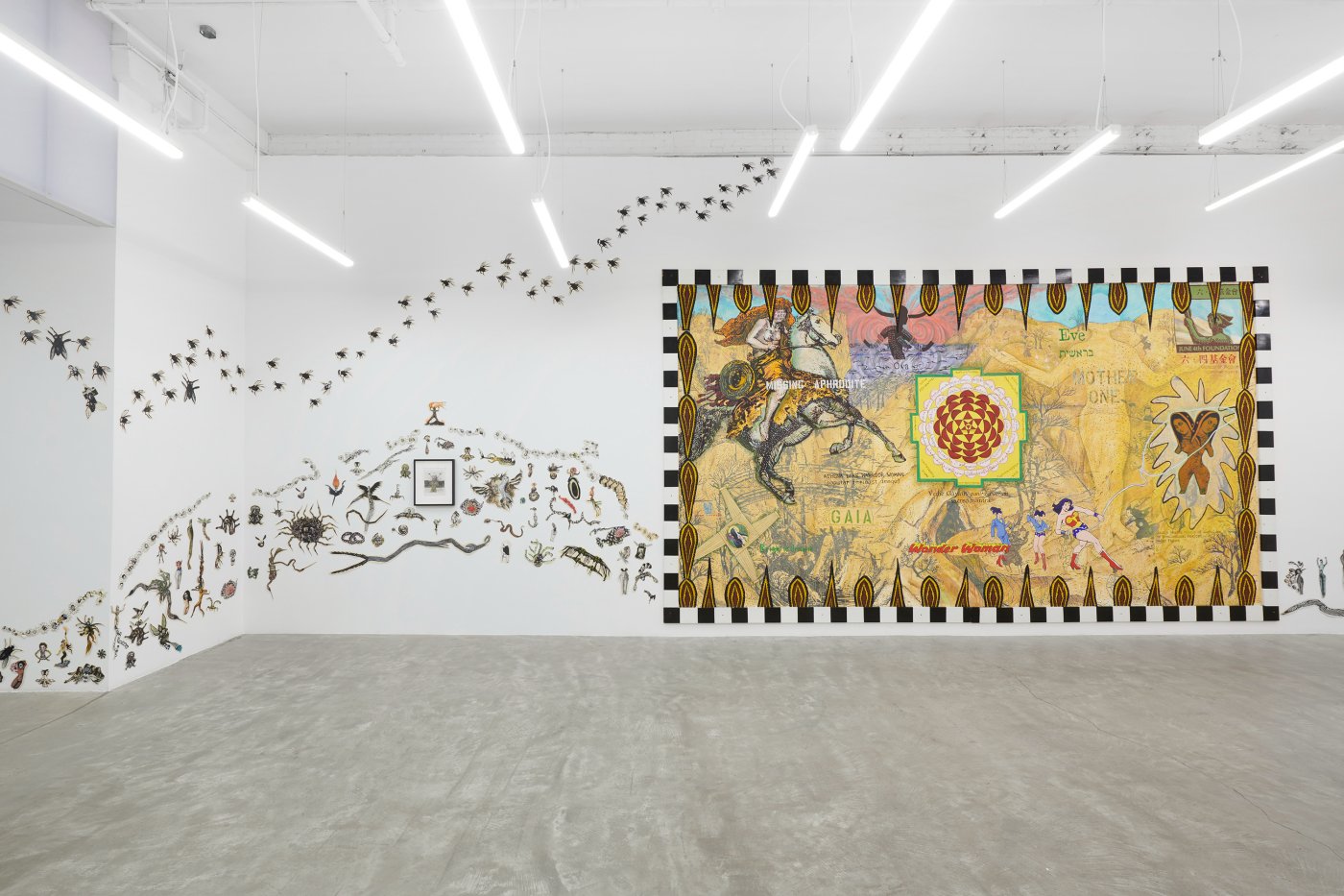 Installation image for Mary Beth Edelson: A Celebration, at David Lewis