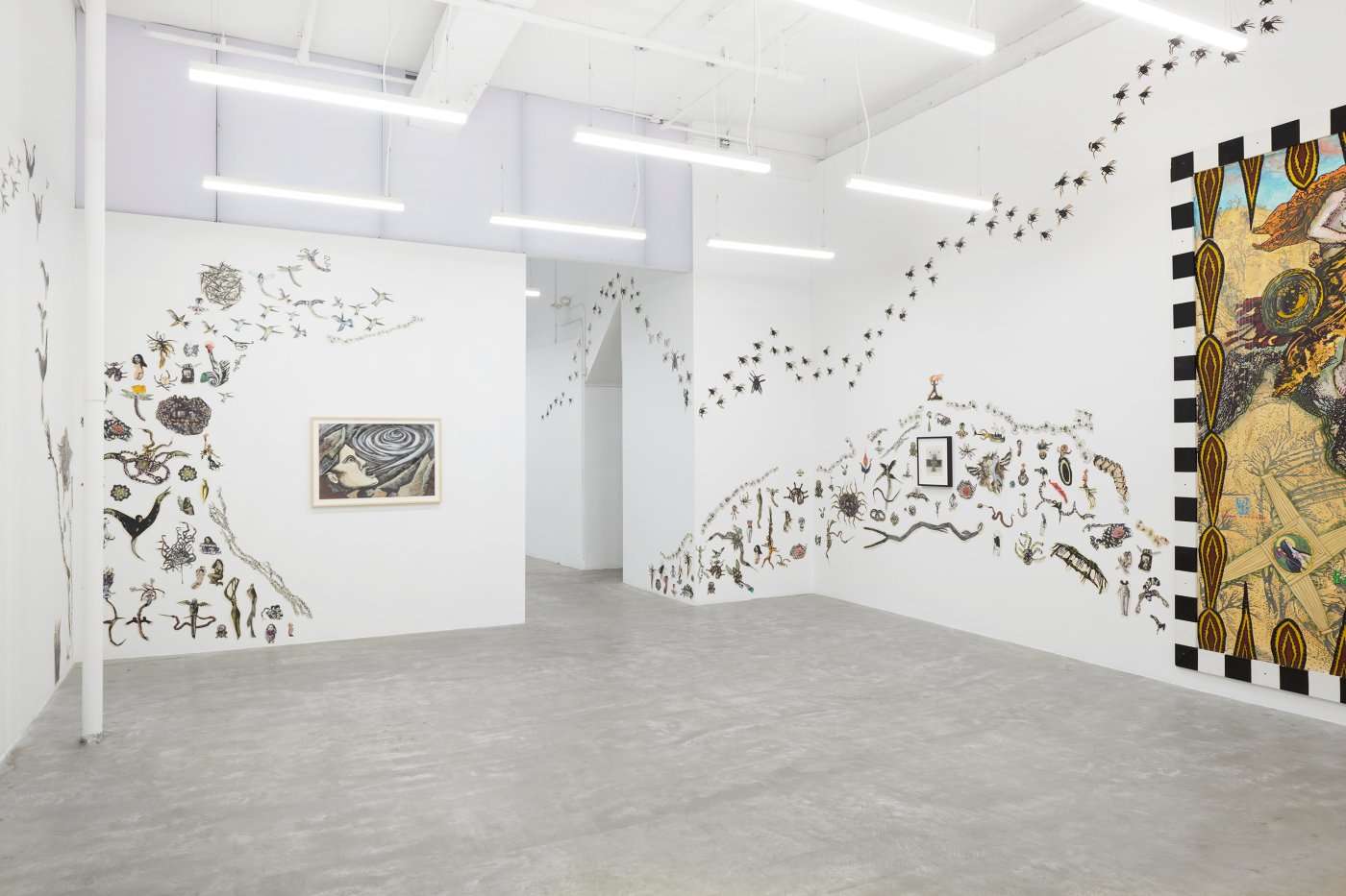 Installation image for Mary Beth Edelson: A Celebration, at David Lewis