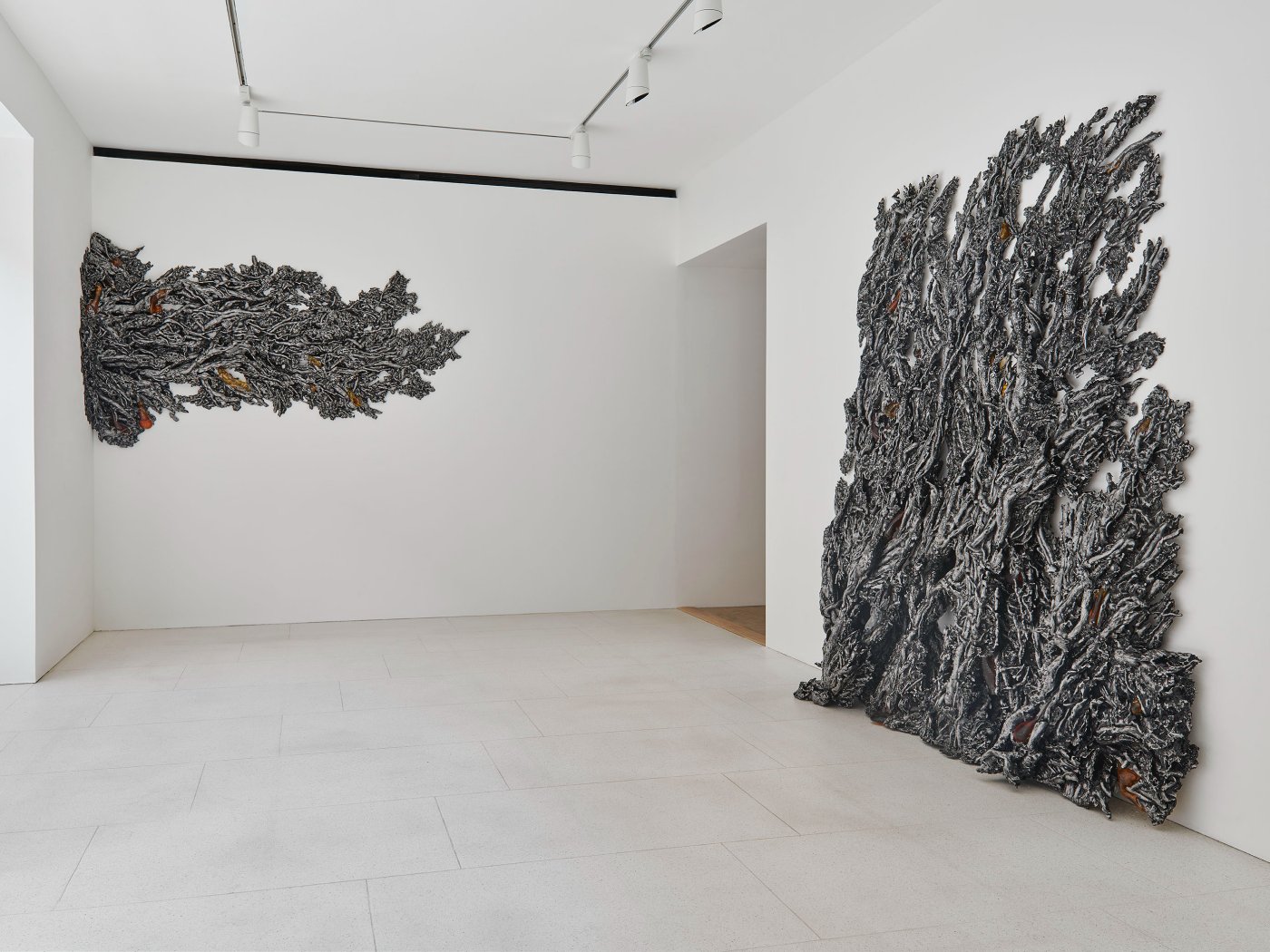 Installation image for Cristina Iglesias, at Gagosian