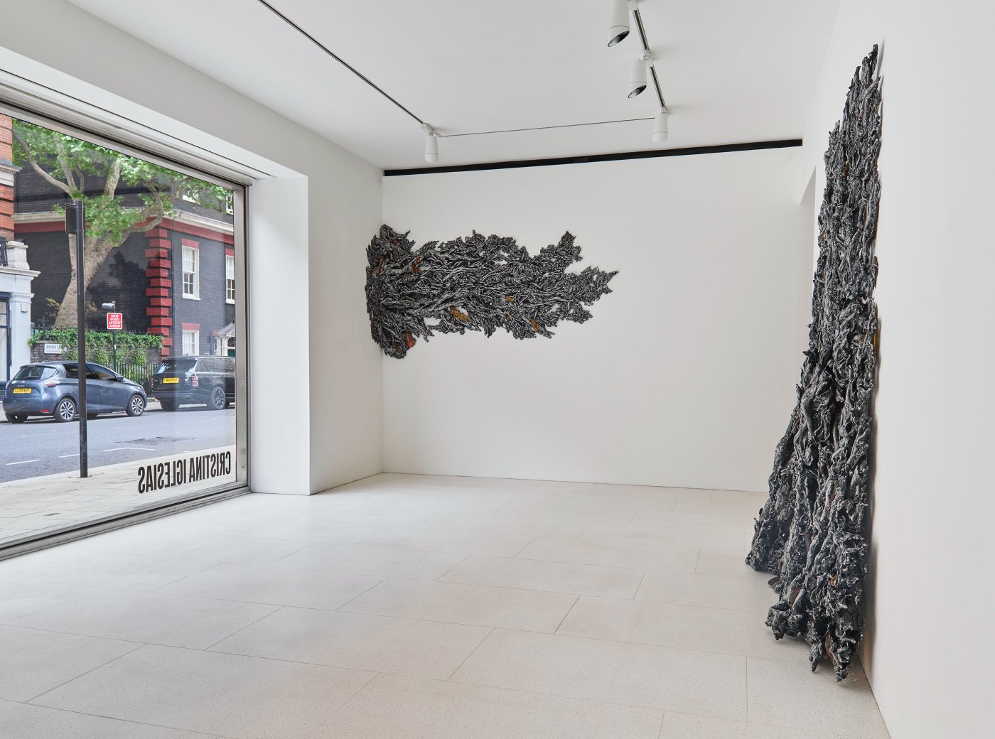 Installation image for Cristina Iglesias, at Gagosian