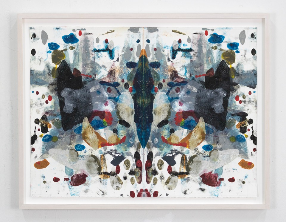Adam Helms, Untitled Rorschach 4 (Rainbow Blood), 2021