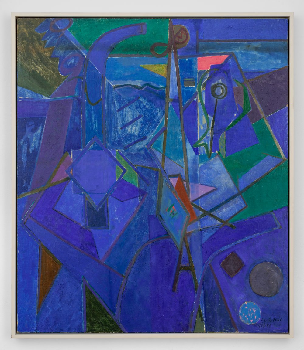 Perle Fine, Theme: Blue, 1948-49