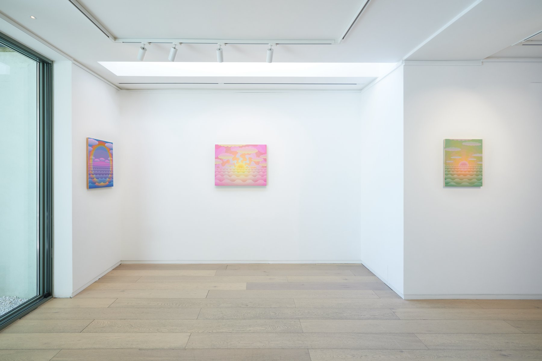 Installation image for Amy Lincoln - Rainbow Sky, at Taymour Grahne Projects