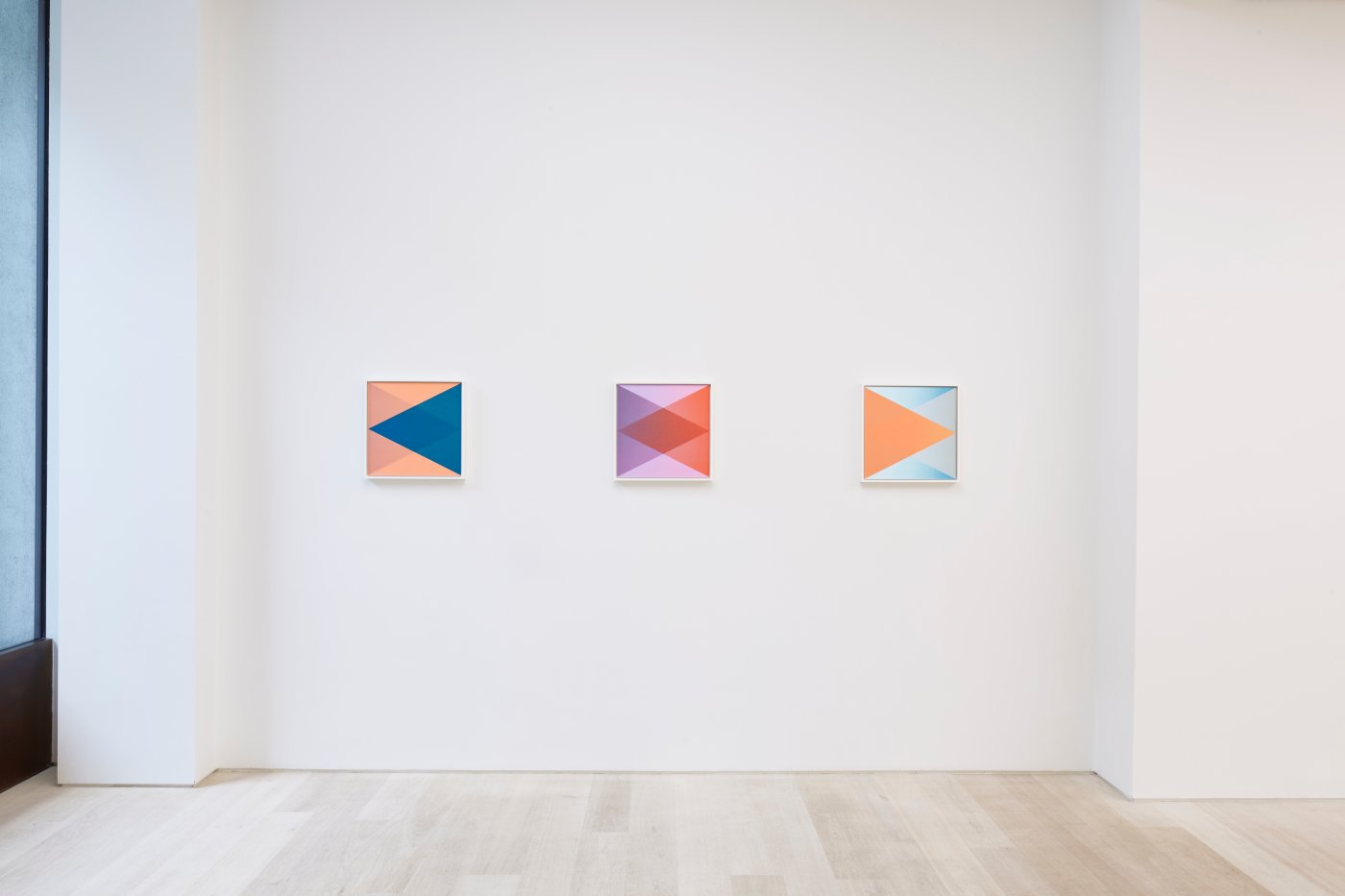 Installation image for Rana Begum: Reflection on Colour and Form, at Cristea Roberts Gallery