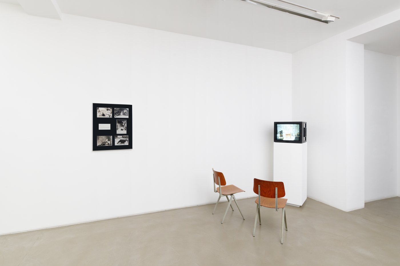 Installation image for Mona Hatoum: Performance Documents, 1980-1987/2013, at Galerie Chantal Crousel