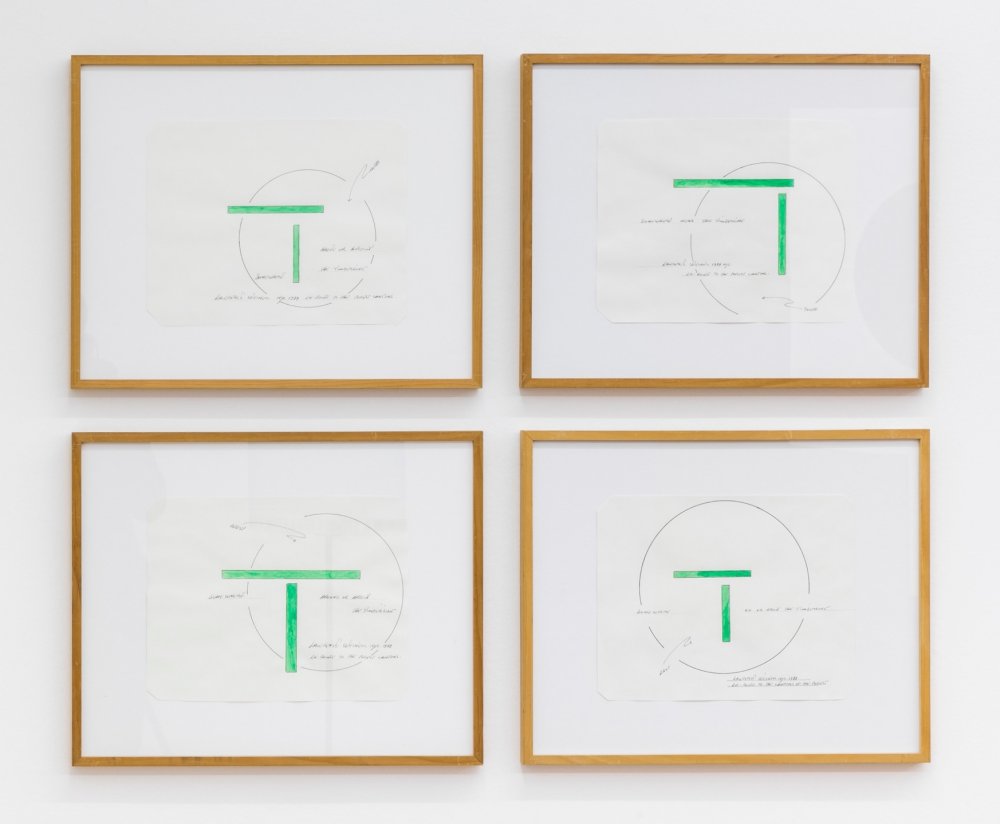 Lawrence Weiner, En Route to the Cantons of the Forest, 1988