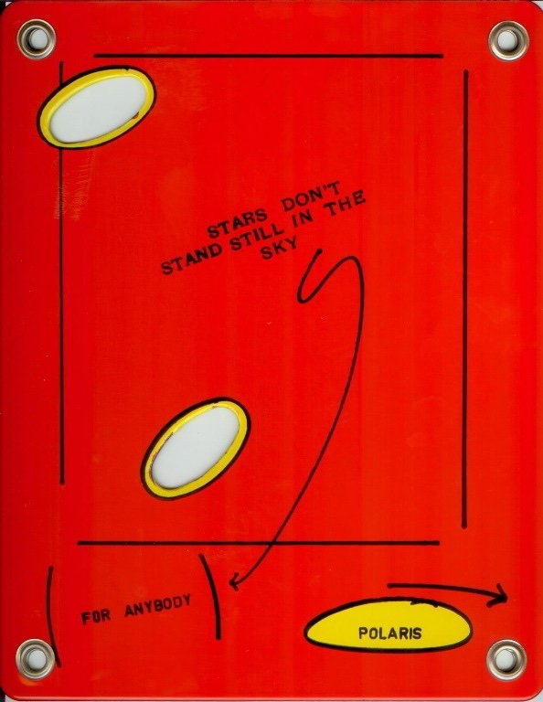 Lawrence Weiner, STARS DON'T STAND STILL IN THE SKY (FOR ANYBODY), 1990