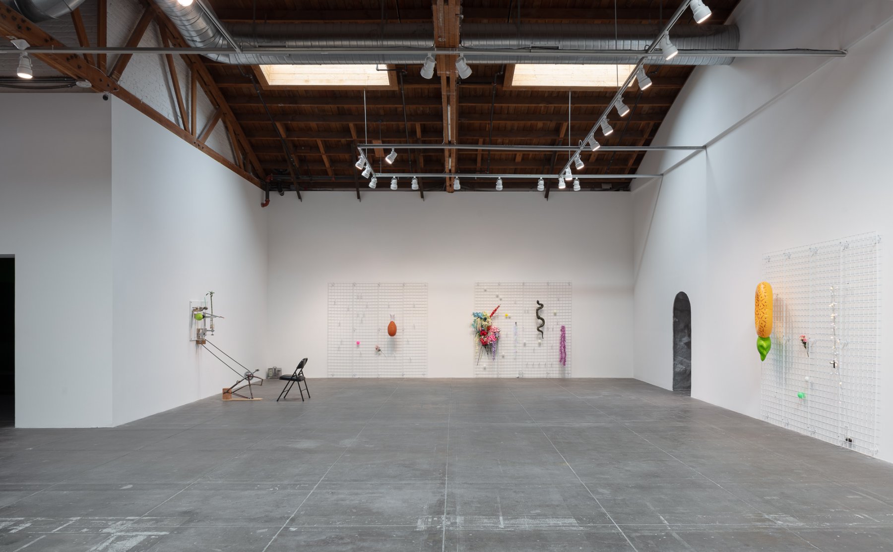 Installation image for Mika Rottenberg, at Hauser & Wirth