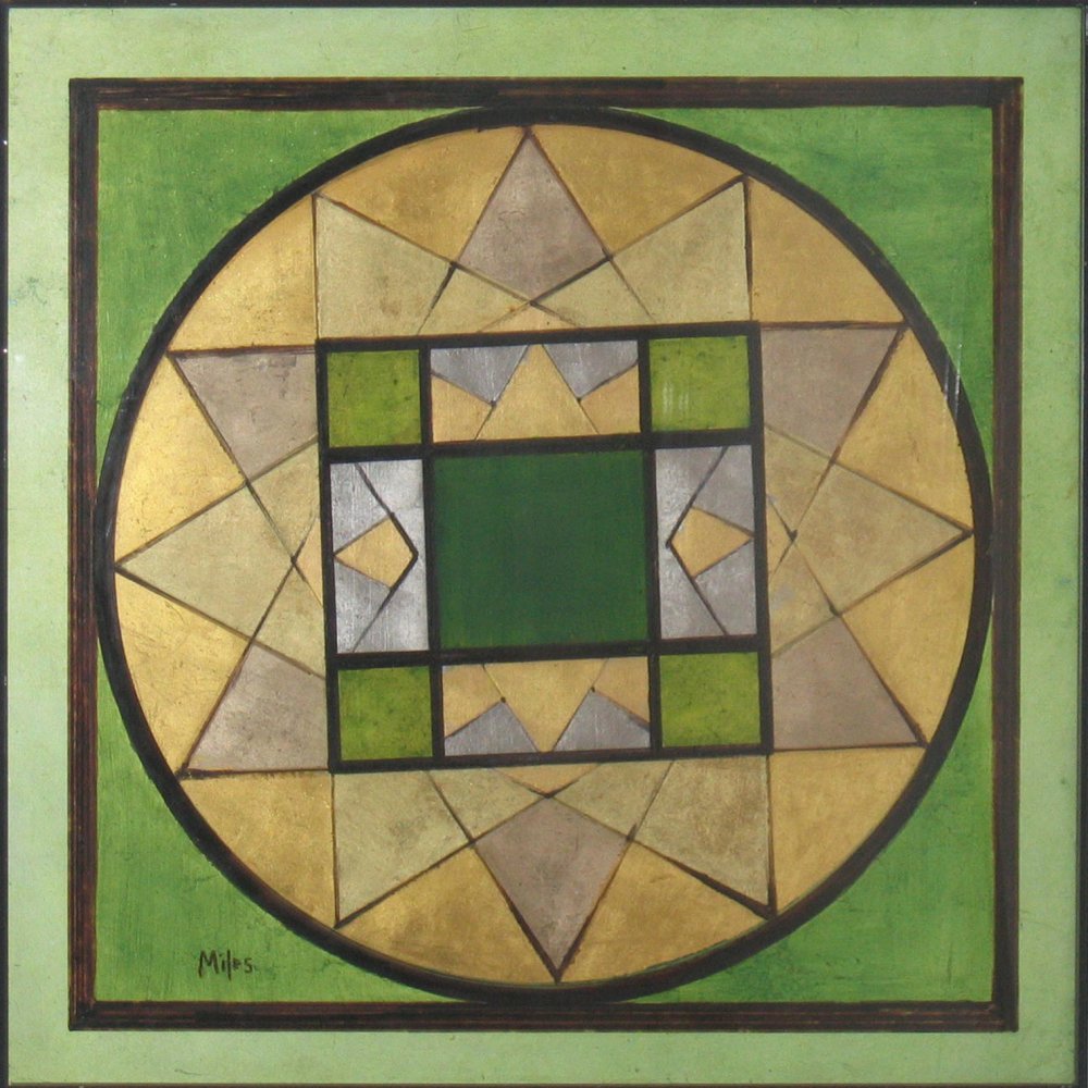 Jeanne Miles, Green Mandala, 1975-1981