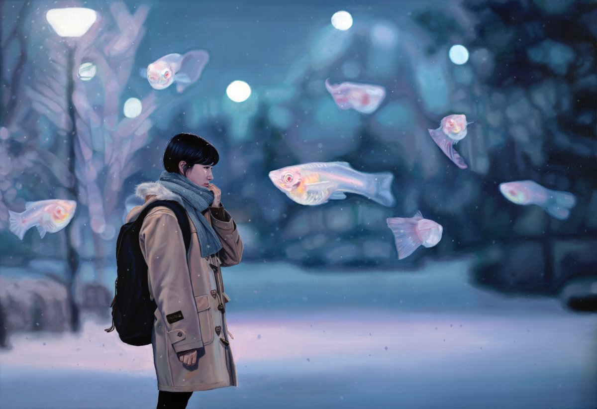 Jeong Woojae, Afterglow - Snowy Night, 2022