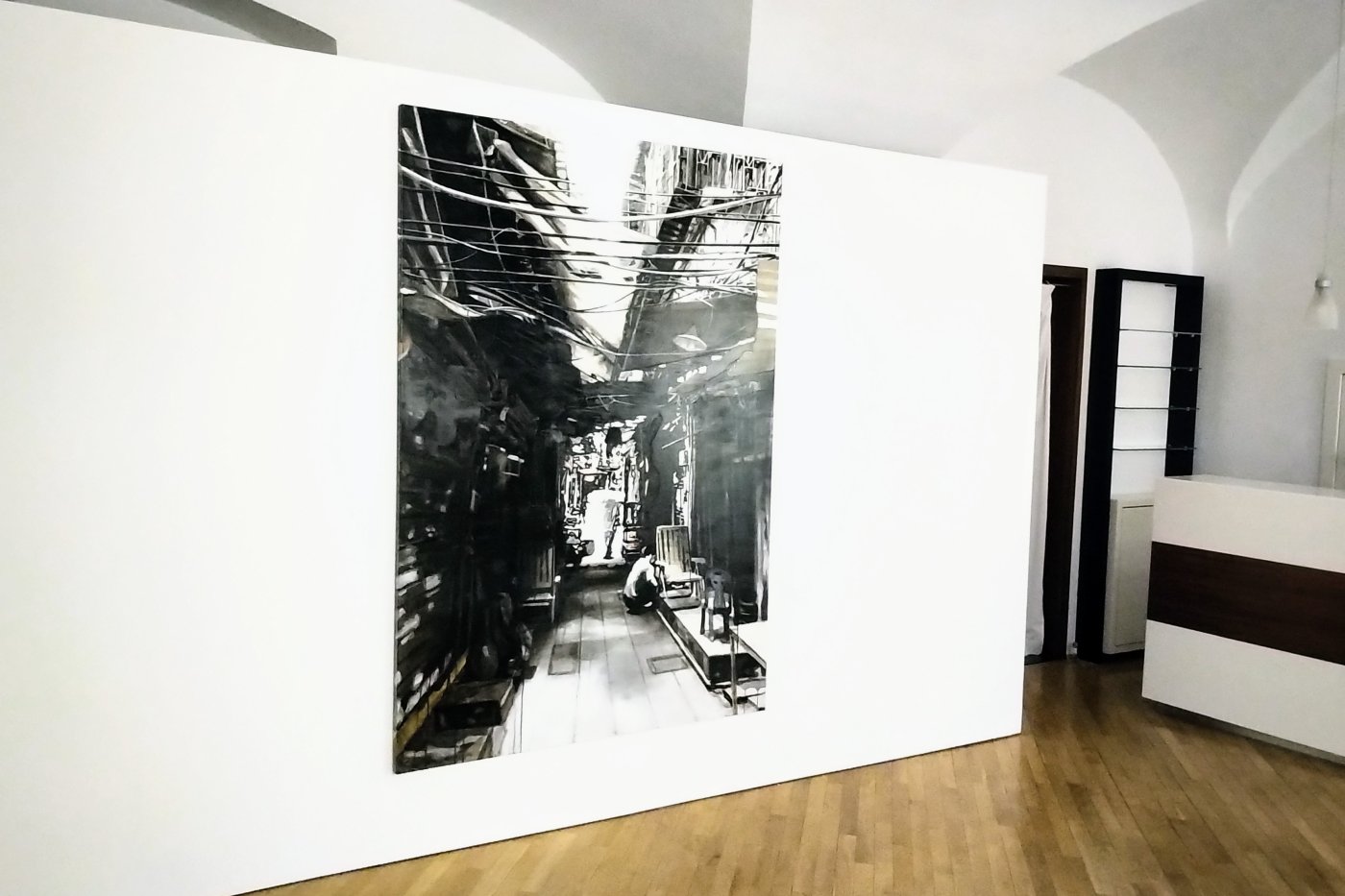 Installation image for Miha Štrukelj – POINTS, LINES, AND ALLEYS, at Galerie Ernst Hilger