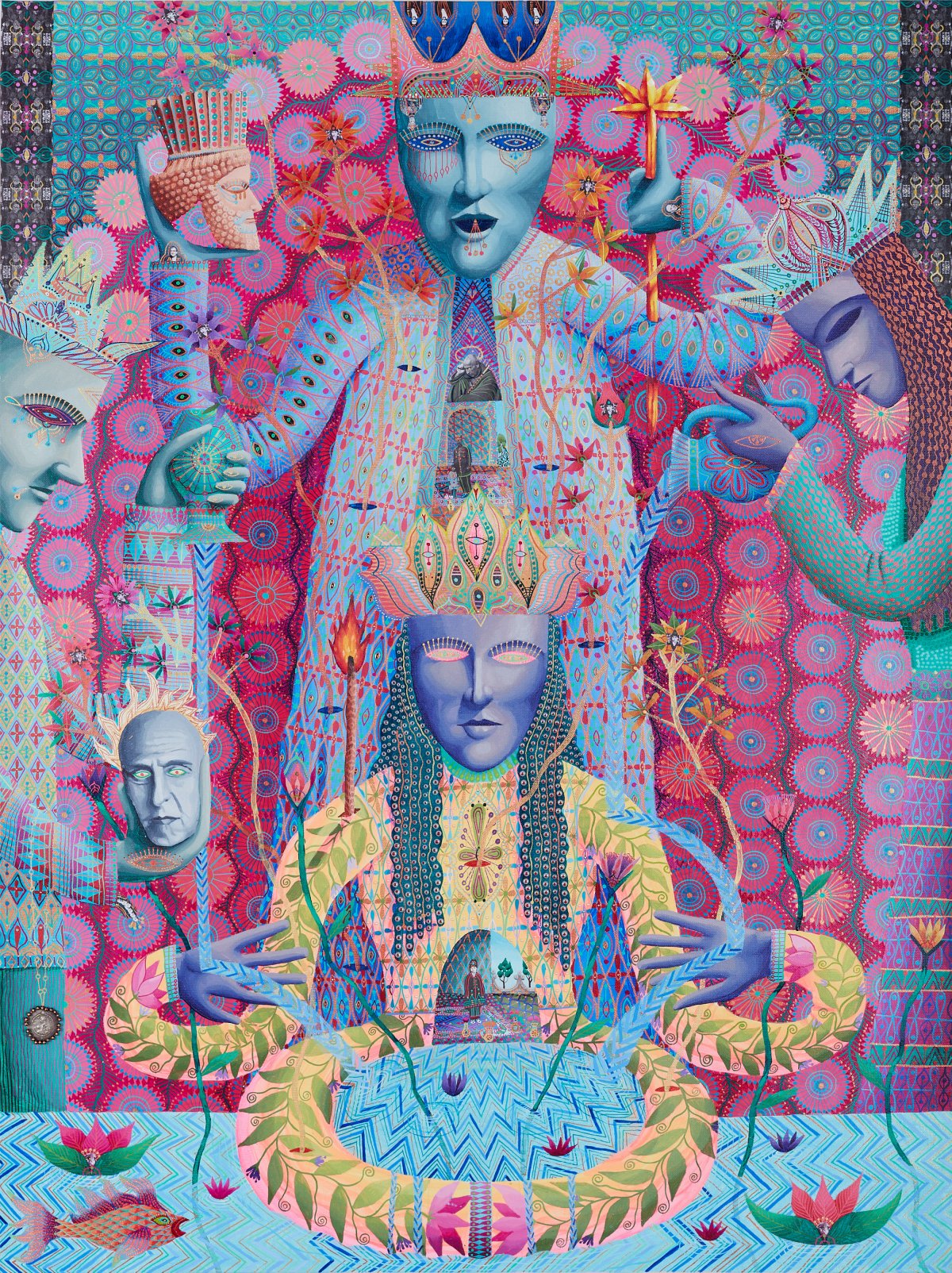 Andrew Maughan, Marc Padeu, Asad Faulwell, Asad Faulwell, Asad Faulwell, Massoud Hayoun, Aboudia & Asad Faulwell, Purification Ritual, 2022