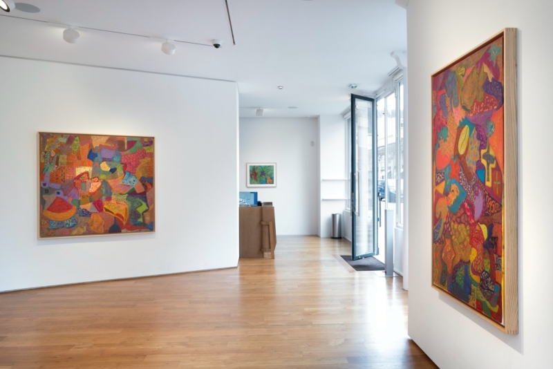 Image for Ficre Ghebreyesus: Map / Quilt, at Galerie Lelong Matignon