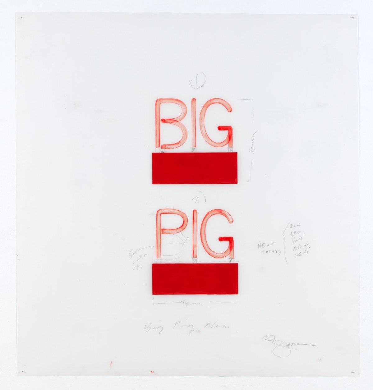 Richard Jackson, Big Pig, 2007