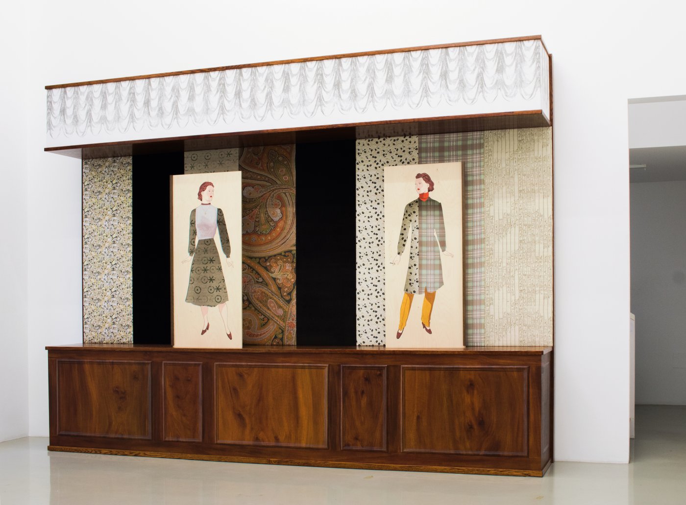 Installation image for Lucy McKenzie & Atelier E.B, at MEYER*KAINER
