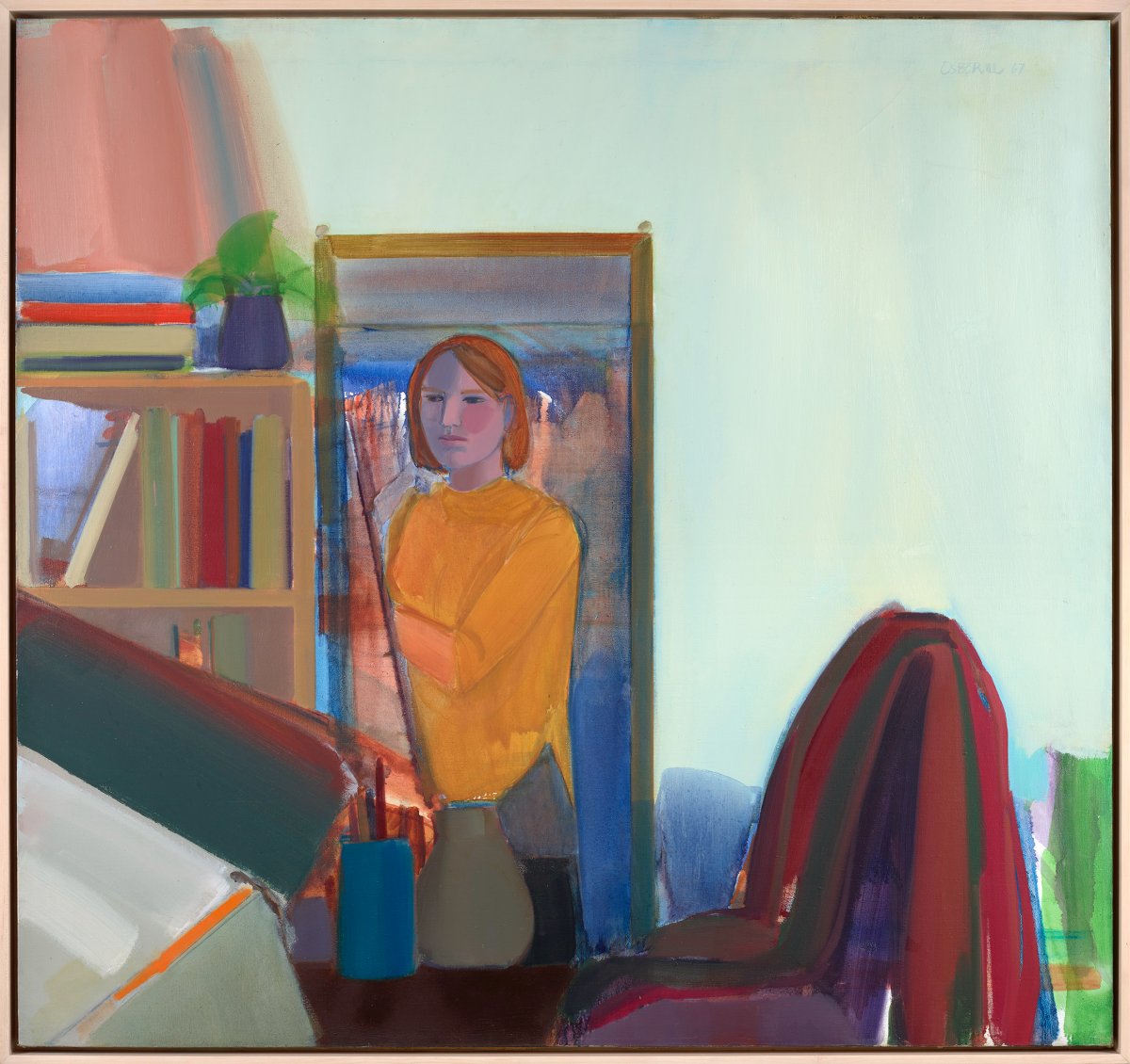 Elizabeth Osborne, Self Portrait in Studio, 1967