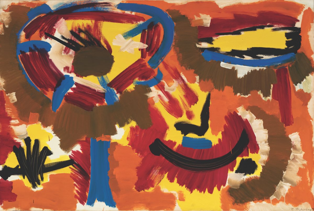 Robert Richenburg, Orange, Blue, and Red, 1950
